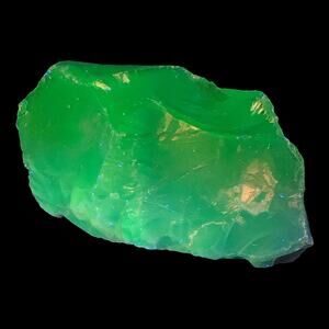 Cobalt Blue Periwinkle Ombre Art Glass Cullet Manganese Glow Slag Glass‎ #5GL223